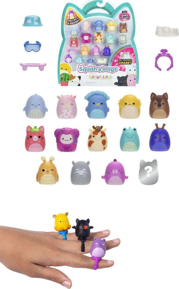 Toyfest Squishmallows Mini Squish - A - Longs 14 Lü Figür + Yüzük Set Model 3 - Image 1