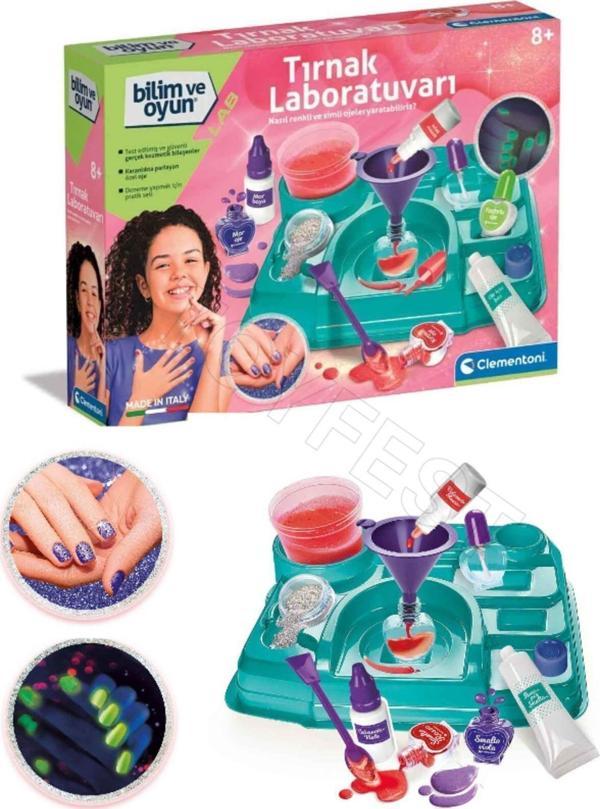 Toyfest Tırnak Laboratuvarı - Bilim Ve Oyunlu Renkli Ojeler Hazırlama Seti - 8 Yaş Üstü - Image 1