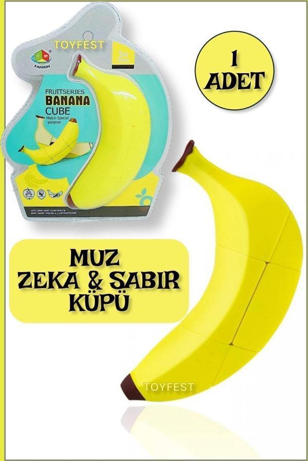 Toyfest Meyve Serisi Zeka Küpü - Akıl Küpü - Sabır Küpü - Magic Cube - Muz - Image 1