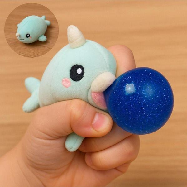 Toyfest Plush Bubble Yumuşak Baloncuklu Asorti Hayvanlar - Sıkınca Ağızdan Balon Çıkıyor Seri Model 14 - Image 1