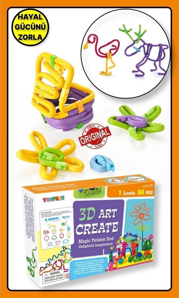 Toyfest 3D Art Create Magıc Twıster Rod - 3 Boyutlu Eğitici Model Yapma Oyun Seti - Image 1