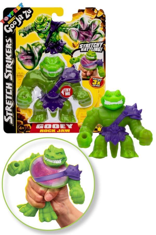 Toyfest Goo Jit Zu Stretch Strikers Esnek Uzayan Yumuşak Tekli Figür Paket - Rock Jaw - Image 1