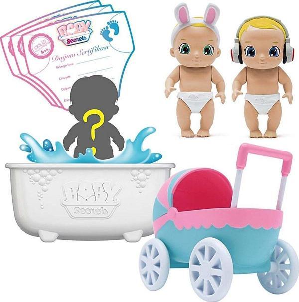Toyfest Baby Secrets Sürpriz Figür Ve Bebek Arabası Seti - 1 Adet - Image 1