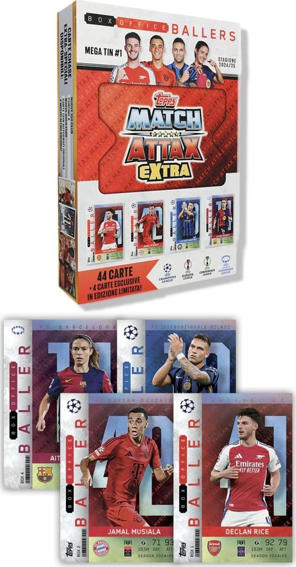 Toyfest Match Attax Extra - Metal Kutulu Futbolcu Kartı Mega Tin 1 Box Office Ballers - Image 1