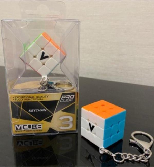 Toyfest 3X3 V - Cube Flat ( Düz ) Anahtarlık Zeka Küpü - Image 1