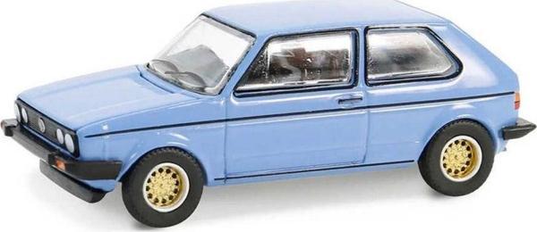 Toyfest Greenlight 1/64 Club Vee-Dub Series 19- 1982 Volkswagen Golf– Monaco Blue - Image 1
