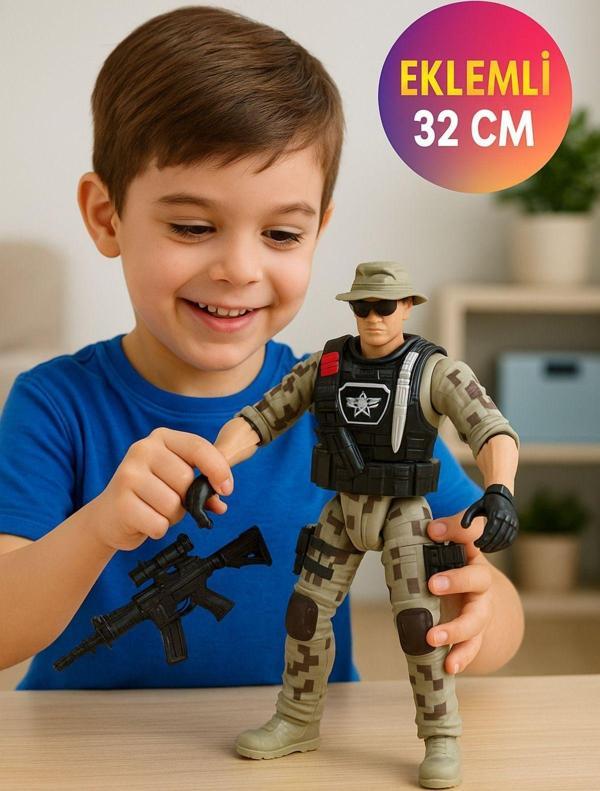 Toyfest Tam Teçhizatlı Asker Figür - 32 Cm - Image 1