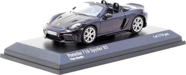 Toyfest Tarmac Works X Minichamps 1/64 Porsche 718 Spyder Rs Viola Metallic - Image 1