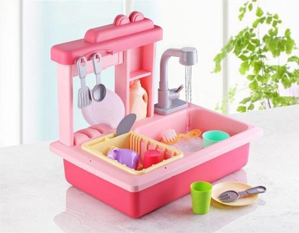 Toyfest Pilli İnteraktif Lavabo Seti Pembe - Image 1