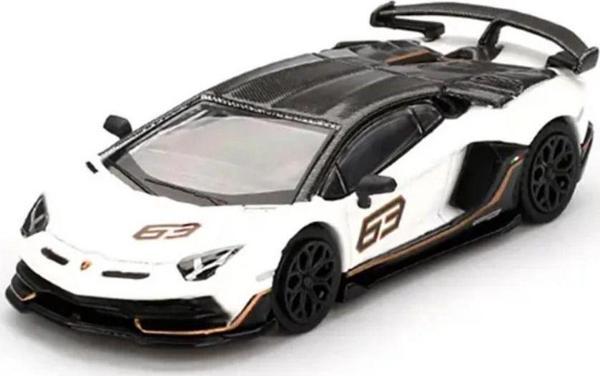 Toyfest Mini Gt 1/64 Lamborghini Aventador Svj 63 Bianco Asopo - Image 1