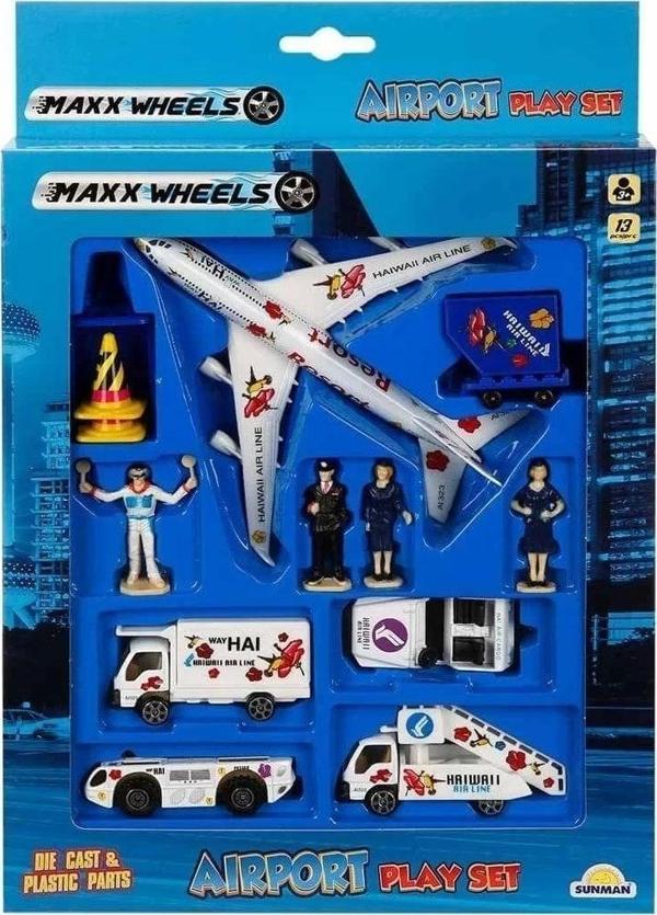Toyfest Maxx Wheels Havaalanı Seti 13 Parça - Image 1