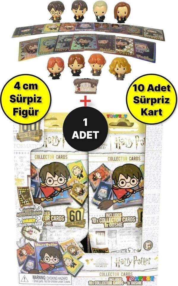 Toyfest Ooshies Harry Potter Sürpriz Figür Ve Koleksiyon Kartları - 4 Cm Figür 10 Adet Kart - Image 1