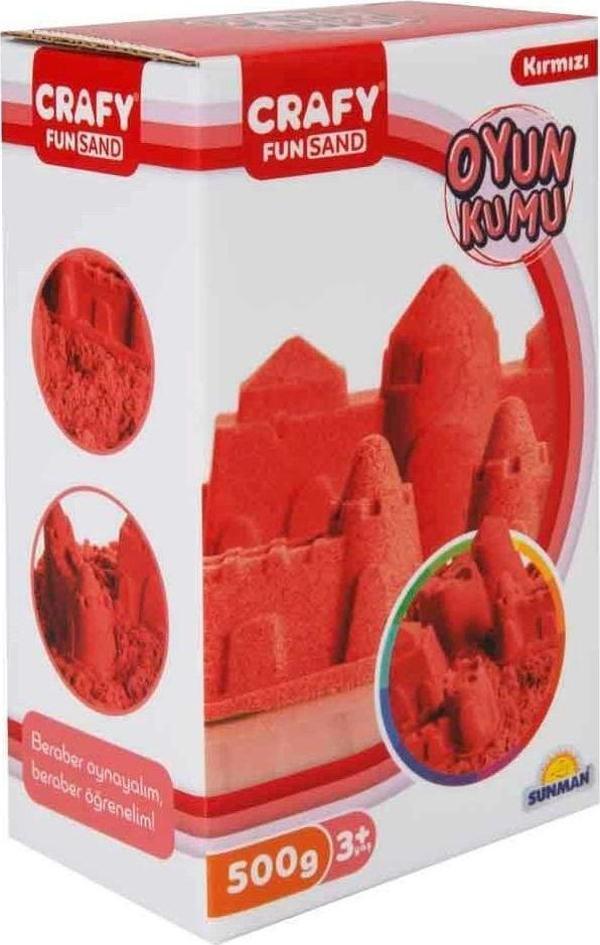 Toyfest Crafy Kırmızı Kinetik Kum 500 G - Image 1