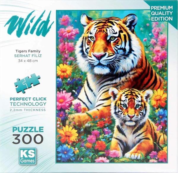 Toyfest Ks Games Tigers Family Puzzle 300 Parça - Image 1