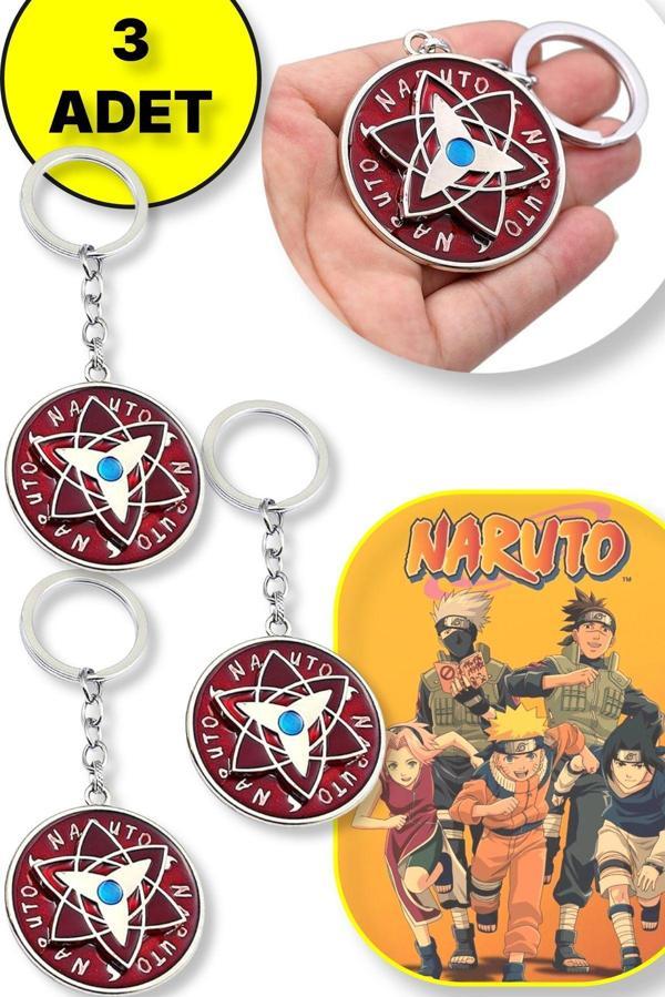 Toyfest Naruto Yıldız Şekilli Metal Anahtarlık - 3 Adet - Image 1