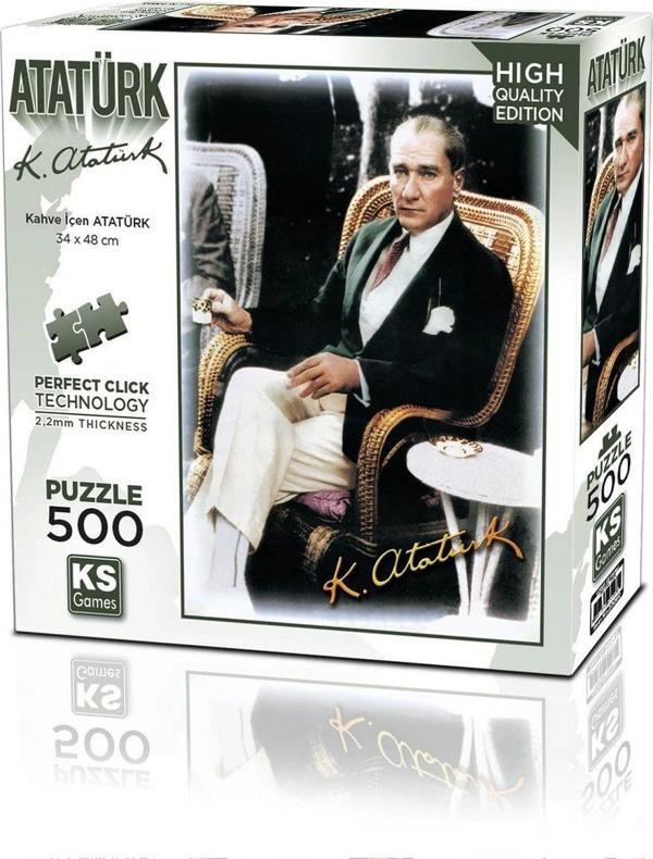 Toyfest Ks Games Kahve İçen Atatürk Puzzle 500 Parça 20060 - Image 1