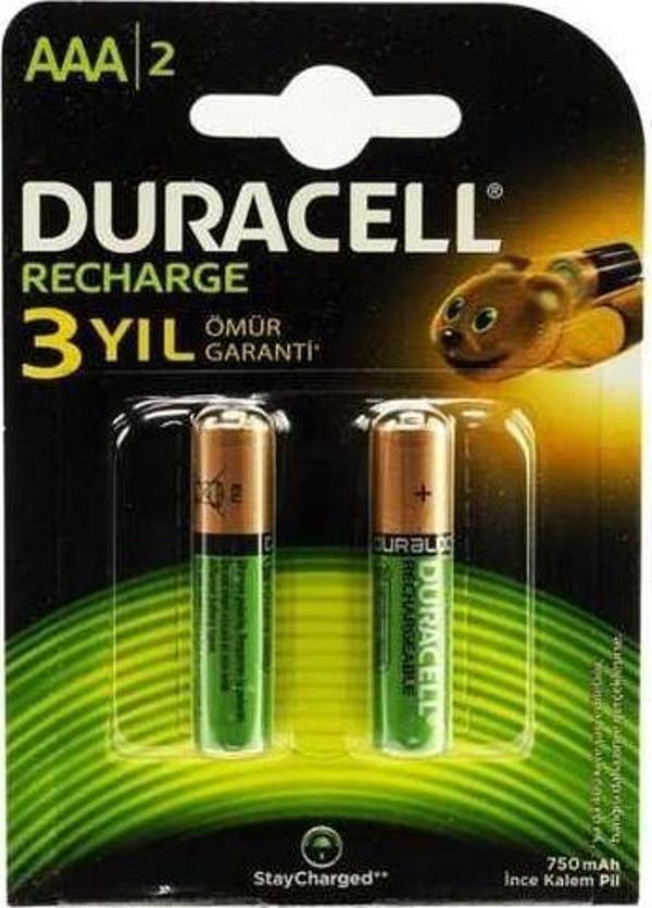 Duracell 750 Mah Şarjlı İnce Pil 2'li - Image 1
