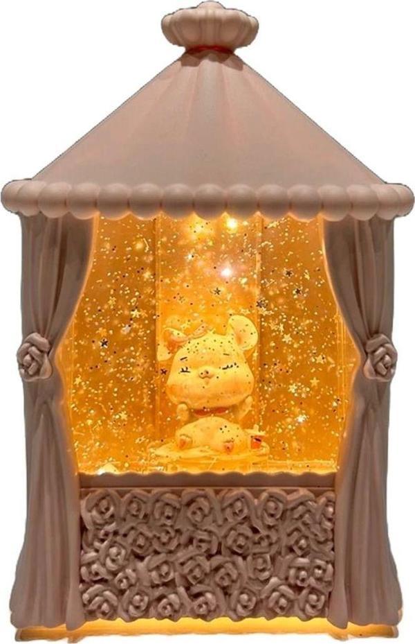 Toyfest Plastik Dikdörtgen 2025 Yılbaşı Yeni Yıl Hediyelik Kar Küresi Llm-Hdy0369 - Image 1