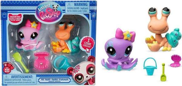 Toyfest Lps Miniş 2’Li Figür Seti Seri 3 No:154-155 Ahtapot Ve Hermit Yengeci - Image 1