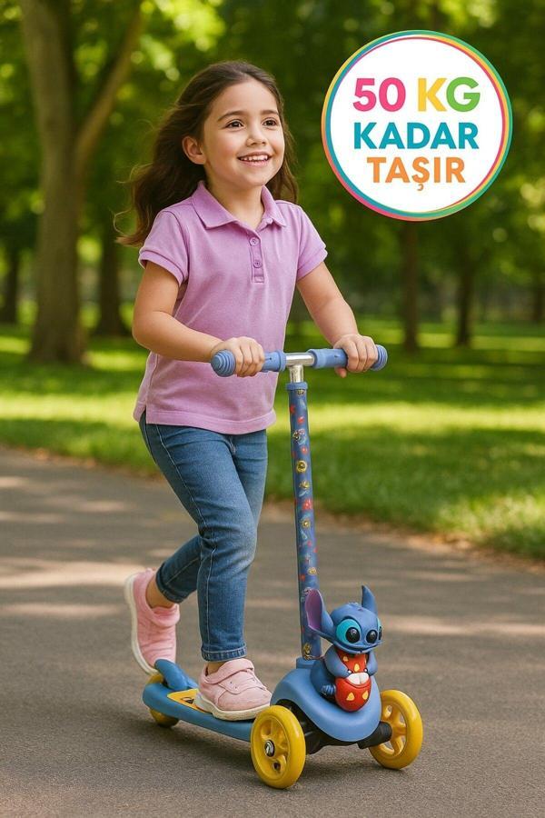 Toyfest Stitch Figürlü 3 Tekerlekli Scooter - Image 1