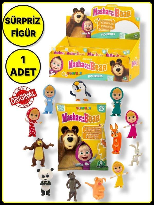Toyfest Masha And The Bear Masha İle Koca Ayı Çizgi Film Karakterlerinden Sürpriz Paket Figür - 1 Adet - Image 1