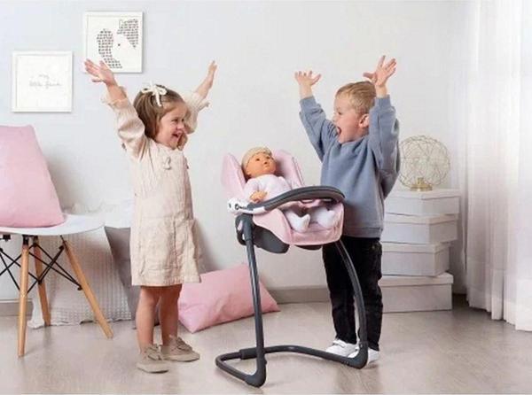 Toyfest Maxi - Cosi 3 Özellikli Oyuncak Bebek Mama Sandalyesi Pembe Oyuncak Bebek Dahil Değildir - Image 1