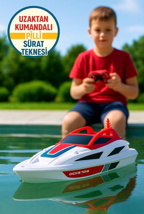 Toyfest Dickie Sea Cruiser Kumandalı Pilli Sürat Teknesi - Image 1