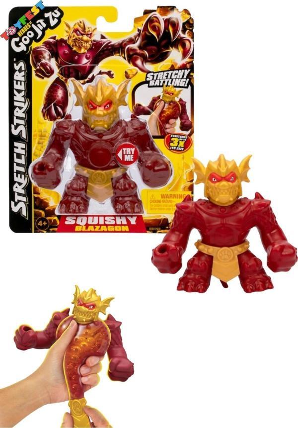 Toyfest Goo Jit Zu Stretch Strikers Esnek Uzayan Yumuşak Tekli Figür Paket - Blazagon - Image 1