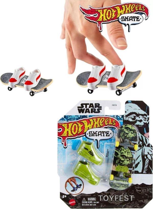 Toyfest Skate Star Wars Temalı Parmak Kaykay Ve Ayakkabı Paketleri - Yoda - Image 1