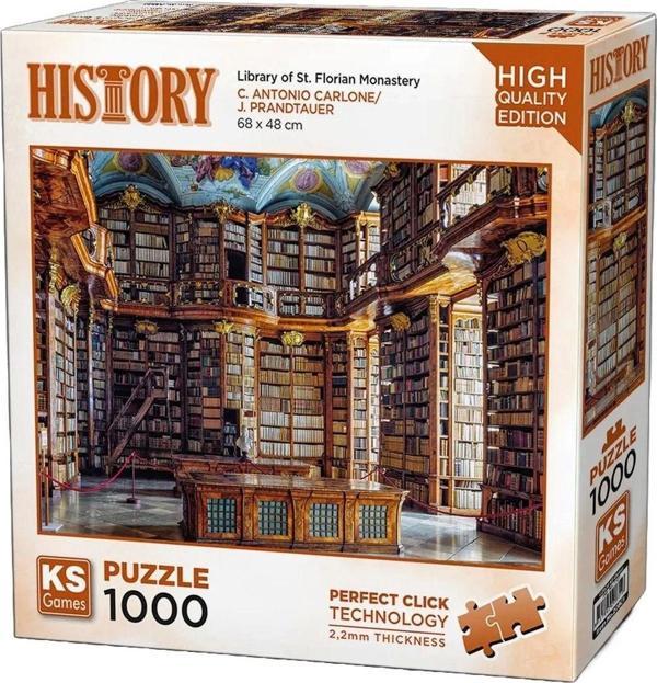 Toyfest Ks Games Library Of St. Florian Monastery Puzzle 1000 Parça 20801 - Image 1