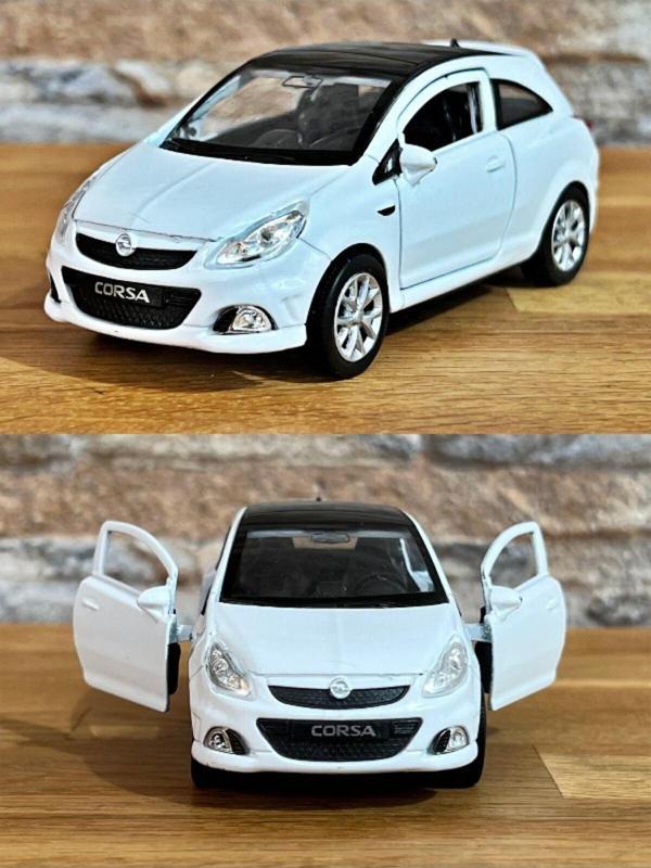 Toyfest Opel Corsa Opc Çek Bırak Die - Cast Metal Model Araba - Beyaz 11.5 Cm - Image 1