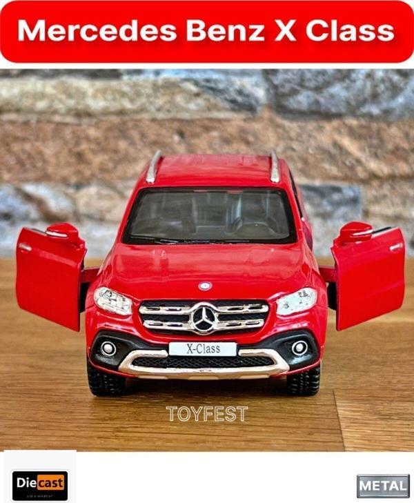 Toyfest Mercedes - Benz X - Class Çek Bırak Kapıları Açılabilen Metal Model Araba - Kırmızı 11.5 Cm - Image 1