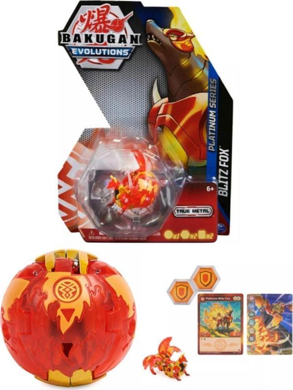 Toyfest Bakugan Evolutions Platinum Series Red Blitz Fox - 1 Adet - Image 1