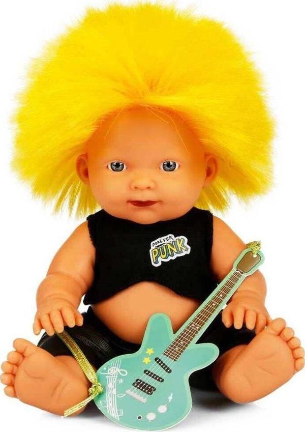 Toyfest Renkli Saçlı Punk Nil Bebek 23 Cm - 1 Adet - Image 1