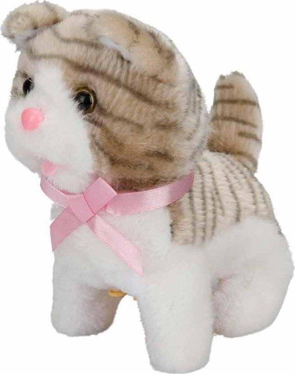 Toyfest Jamina Sevimli Sesli Peluş Kedicik - 18 Cm - Image 1