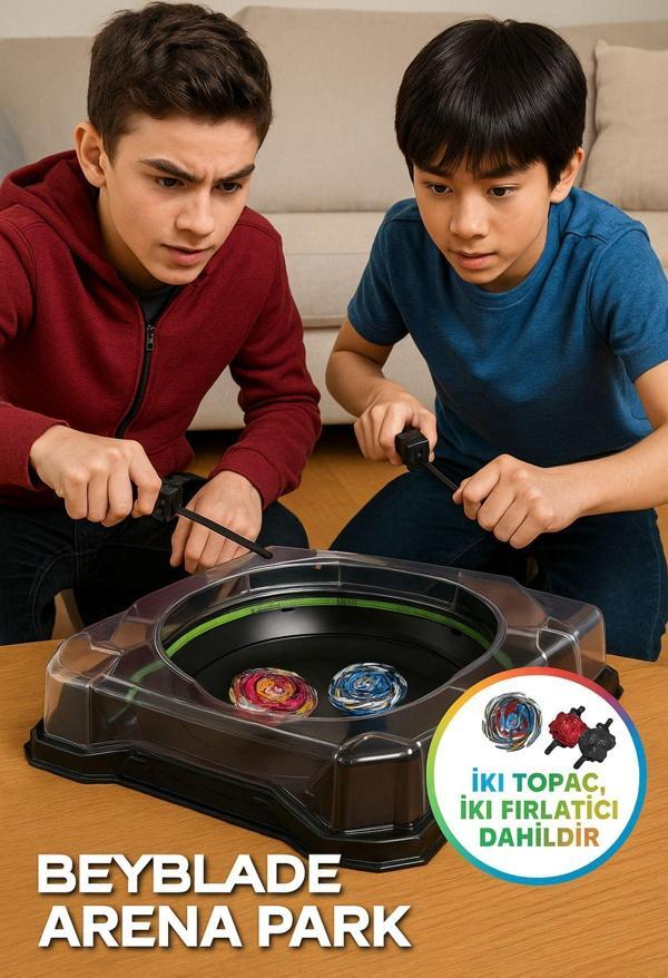Toyfest Beyblade Kapışma Arenası X-Celerator Rail Extreme Battle Set - 2 Topaç 2 Fırlatıcı - Image 1
