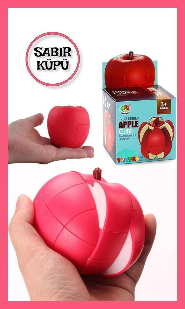 Toyfest Elma Şeklinde Akıl Küpü Sabır Küpü Zeka Sabır Küpü Küp Kırmızı - Image 1