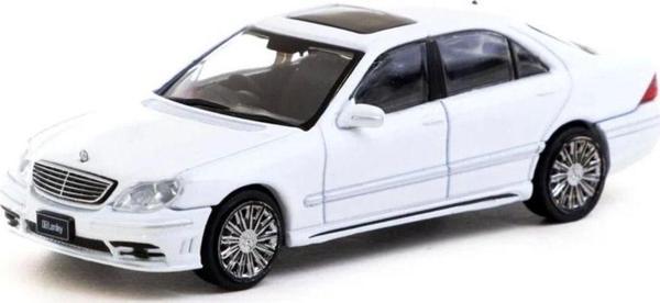 Toyfest Tarmac Works 1/64 Mercedes-Benz S-Class Wald Alabaster White - Lamley Special Edition - Image 1