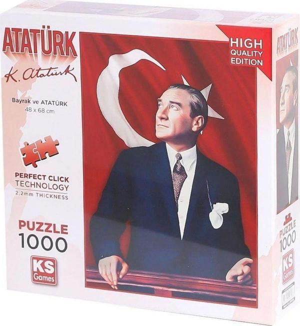 Toyfest Ks Games Atatürk Ve Türk Bayrağı Puzzle 1000 Parça 20728 - Image 1