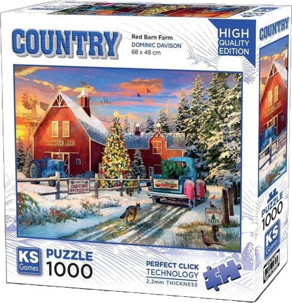 Toyfest Ks Games Red Barn Farm Puzzle 1000 Parça 20753 - Image 1