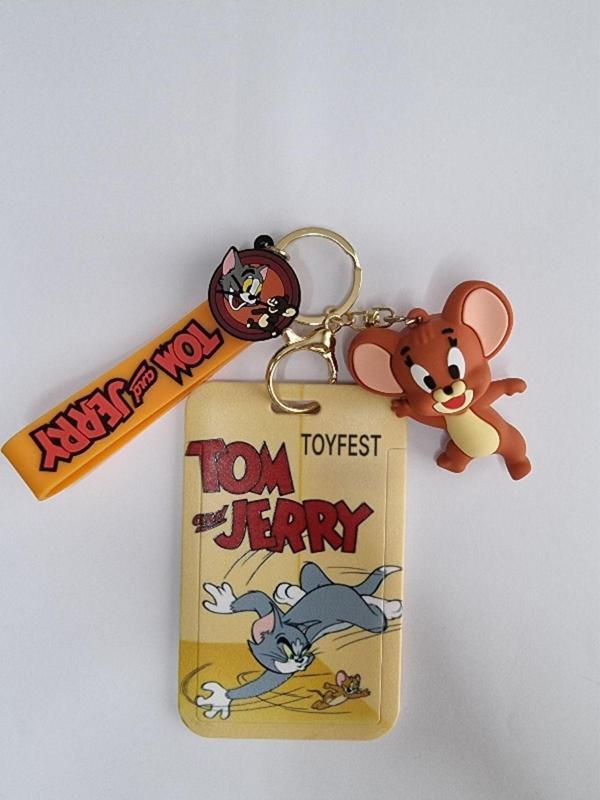 Toyfest Tom&Jerry - Jerry Fare Figürlü Yumuşak Silikonlu Anahtarlık Çanta Aksesuarı Ve Kartlık 2Si Bir Arada - Image 1