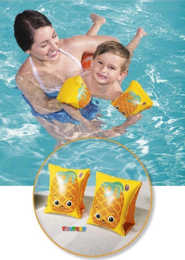 Toyfest Ananas Figürlü Deniz Havuz Çocuk Yüzücü Kolluk - (3 - 6 Yaş Arası) - Image 1