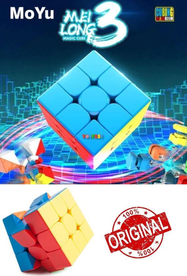 Toyfest Moyu Meilong 3X3 Classic Speed Cube - 3X3 Stickersız Klasik Hızlı Rübik Zeka Küpü - Image 1