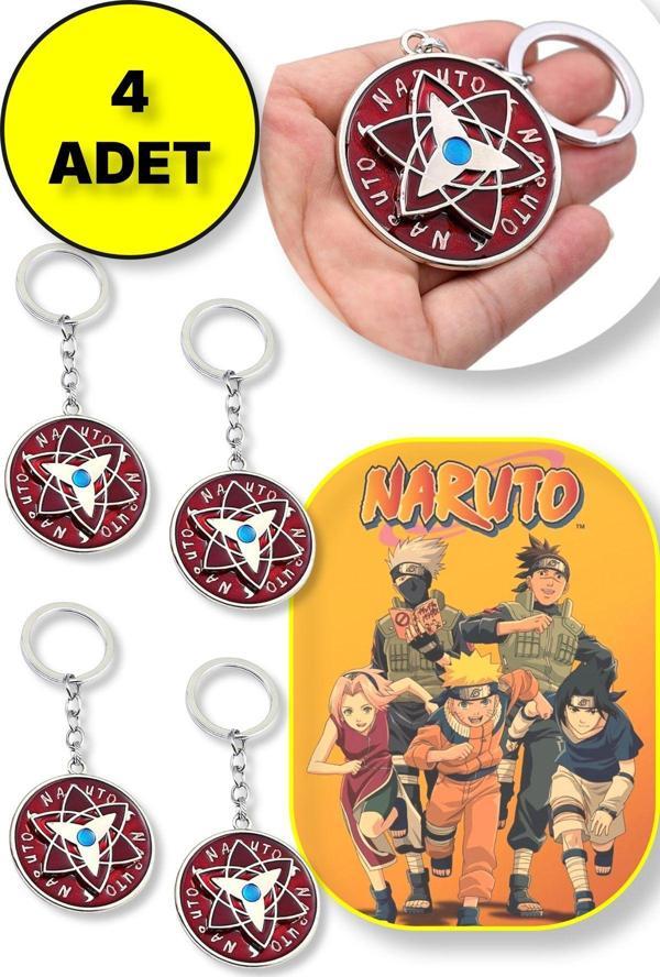 Toyfest Naruto Yıldız Şekilli Metal Anahtarlık - 4 Adet - Image 1
