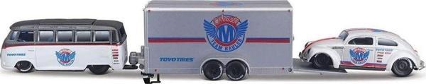 Toyfest Maisto 1/64 Design Seri Yarış Takımı Römork Ve Araç Set - Image 1