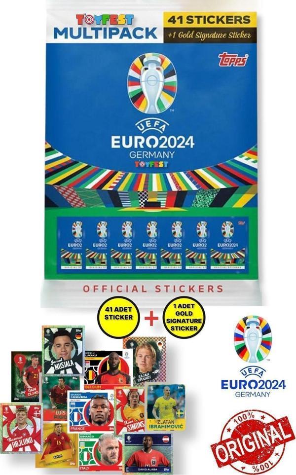 Toyfest Almanya Euro 2024 Avrupa Şampiyonası Match Attax - Resmi Futbolcu Multipack Stickers - Image 1