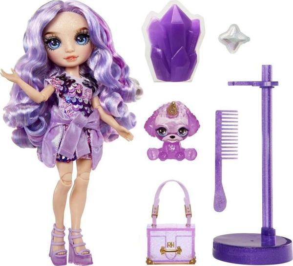 Toyfest Rainbow High Violet Parlak Slime Ve Evcil Hayvan Serisi Bebeği - Image 1
