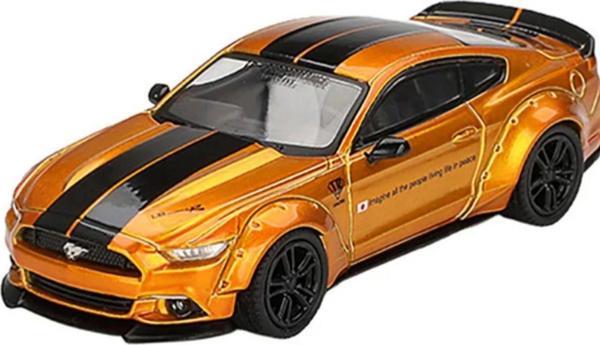 Toyfest Mini Gt 1/64 Lb-Works Ford Mustang Lb Gold - Image 1