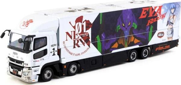 Toyfest Tarmac Works 1/64 Mitsubishi Fuso Super Great Eva Racing Koleksiyonluk Metal Model Araba - Image 1