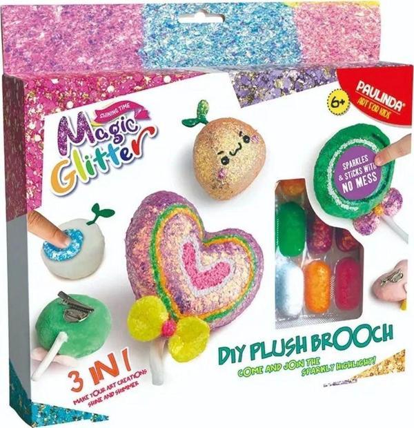 Toyfest Magic Glitter 3N1 Dıy Plush Brooch Hobi Set - 1 Adet - Image 1